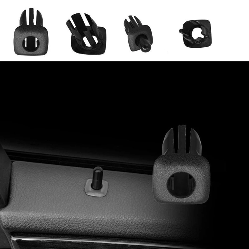 Door Pin Guide Trim Panel Locking Knob Button Cover Black Car for Door and Window for - 5 Series F10 F18