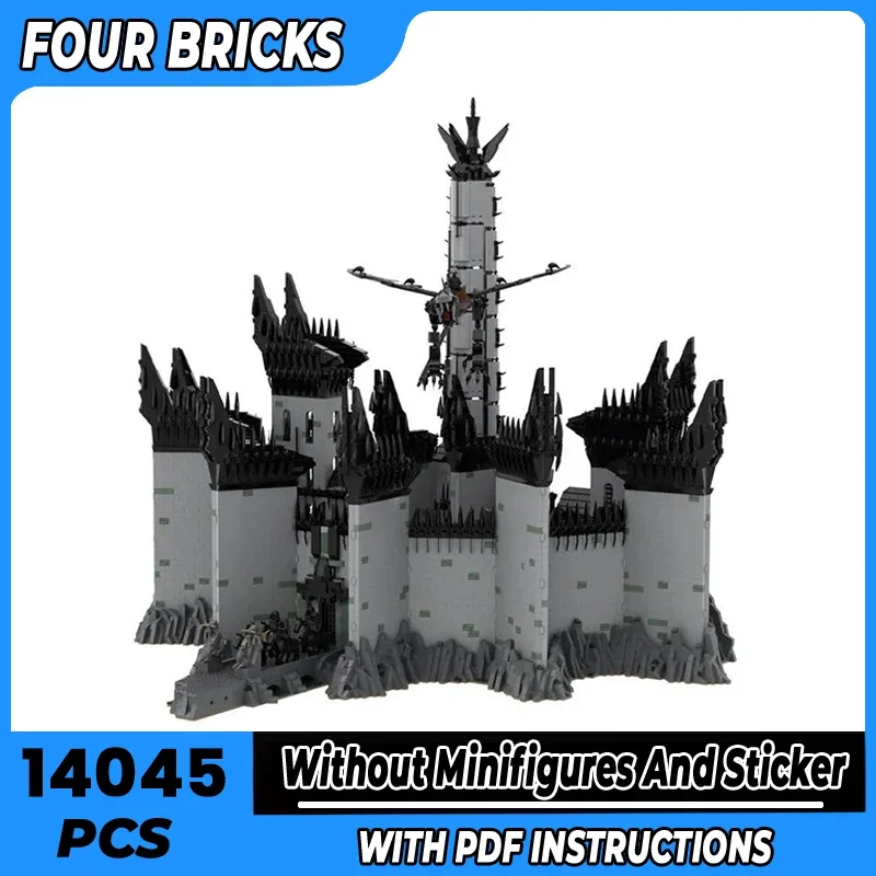 

Magical Rings Movie Model Moc Building Bricks UCS Minas Morgul Technology Modular Blocks Gifts Christmas Toys DIY Sets Assembly