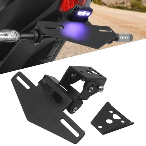 Soporte de matrícula YZFR1 para YAMAHA YZF R1 2004-2007 2008 R6 2016-2020 soporte eliminador de guardabarros limpio trasero de motocicleta R1M R1S