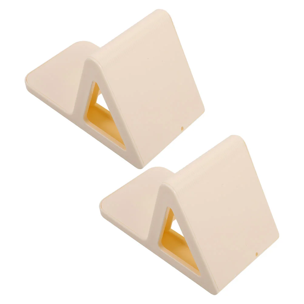 2 Pcs Step Stool Wall Pedals Foot Anti-slip Shower Pedestal Bath Rest Holder Footstool Shaving Beige for Pregnant Woman