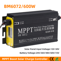 Snaterm MPPT 300W 400W 600W 24V/36V/48V/60V/72V Solar Boost Charge Controller For Electric Vehicle Charging Voltage Regulator