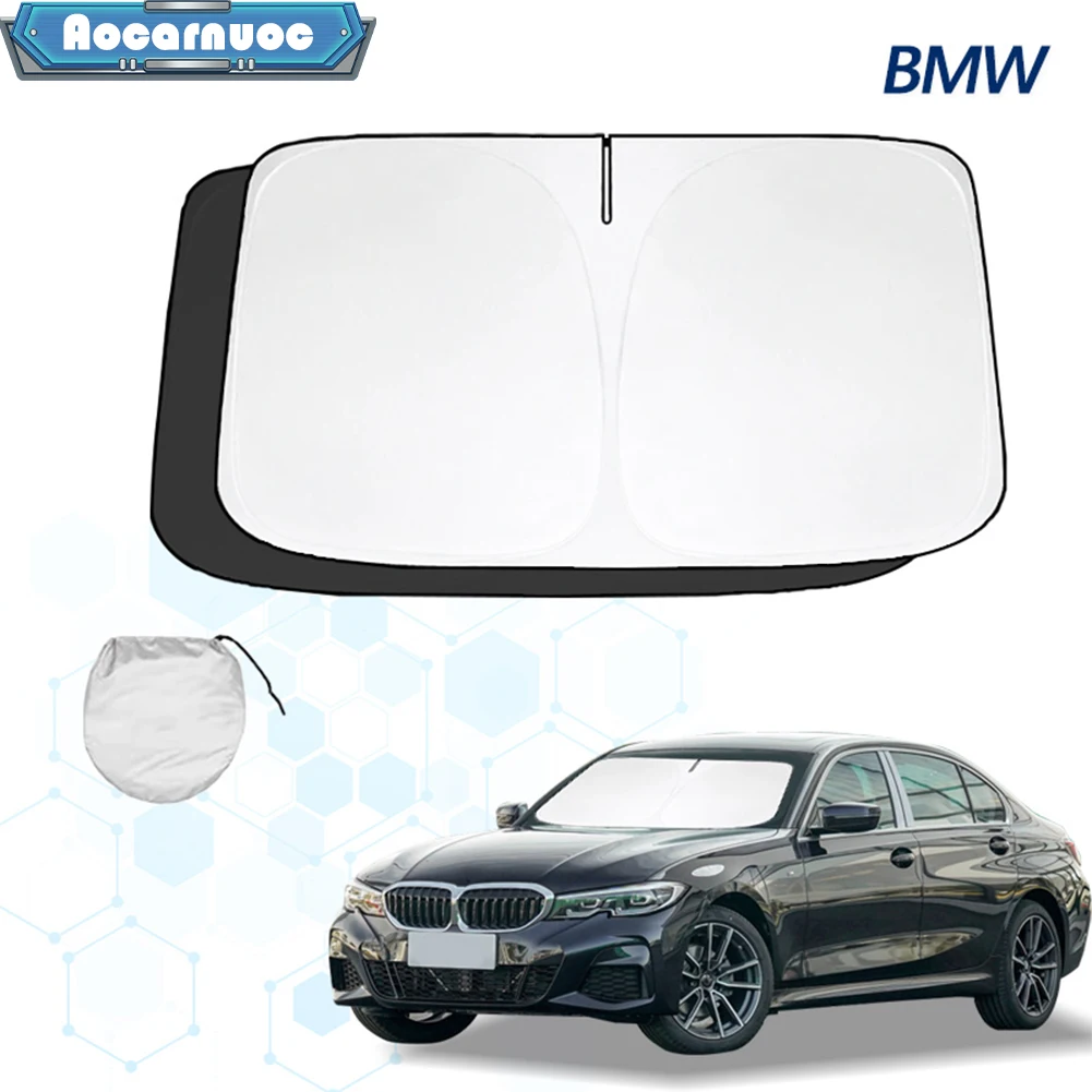 

Car Windshield Sunshade Accessories Sun Reflector Film For BMW 3 Series E46 E36 E90 E91 E92 E93 F30 F31 1992-2022 2023 2024 2025