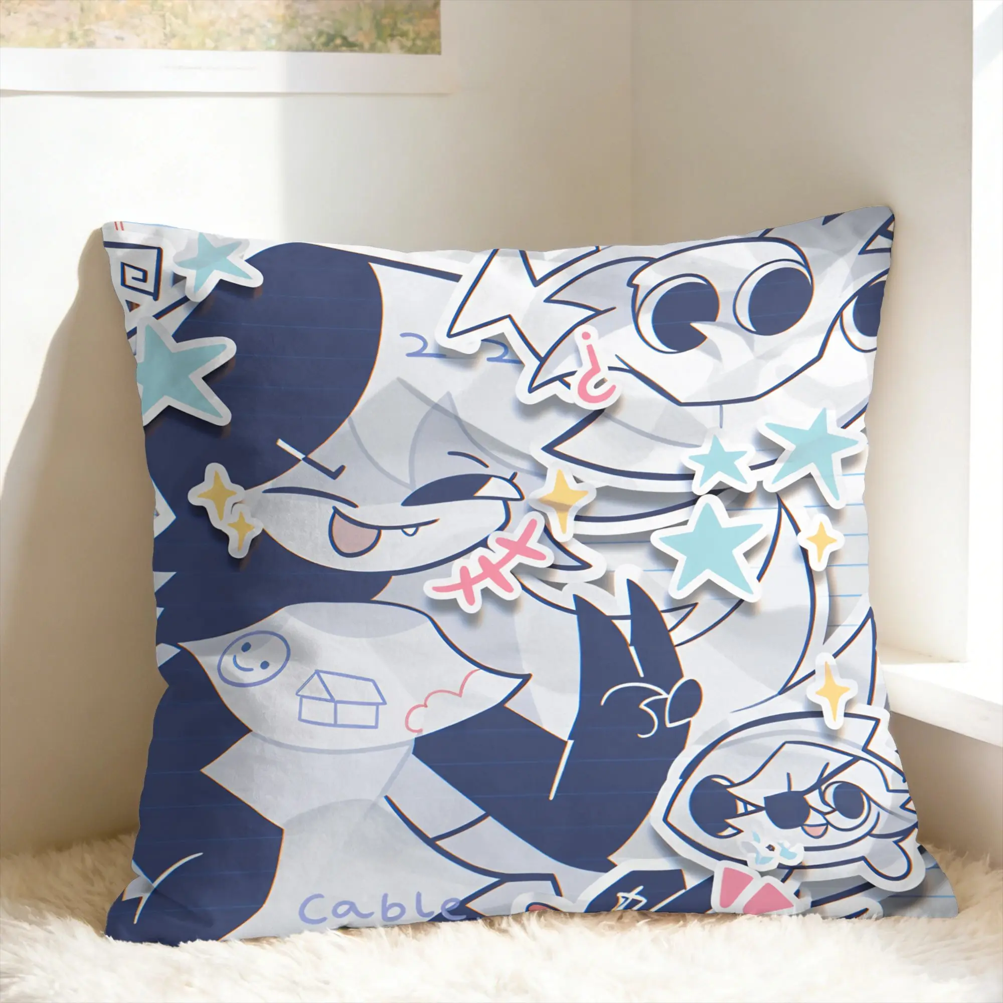 Pillow Cover FPE F-Fundamental P-Paper E-Education  Vintage Pillow Case For Sofa Car Home Decor Pillowcases