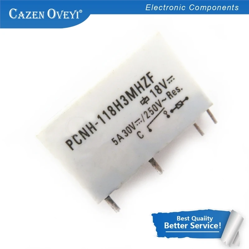 

10 шт./лот PCNH-118H3MHZF PCNH-124H3MHZF 4 контакта 5A 18 В постоянного тока 24 В постоянного тока силовое реле