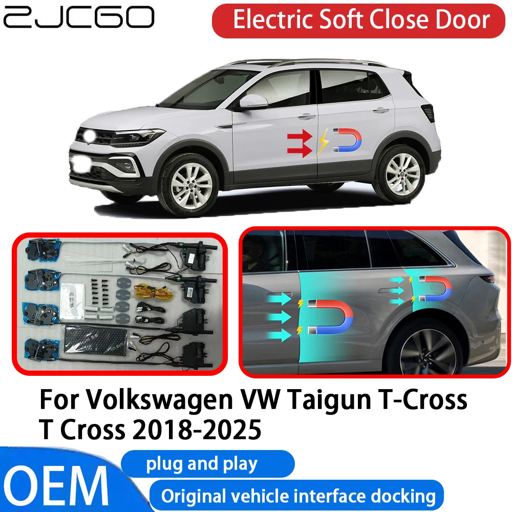 

for Volkswagen VW Taigun T-Cross T Cross 2018-2025 Car Automatic Electric Soft Close Door Closer System OEM Plug and Play