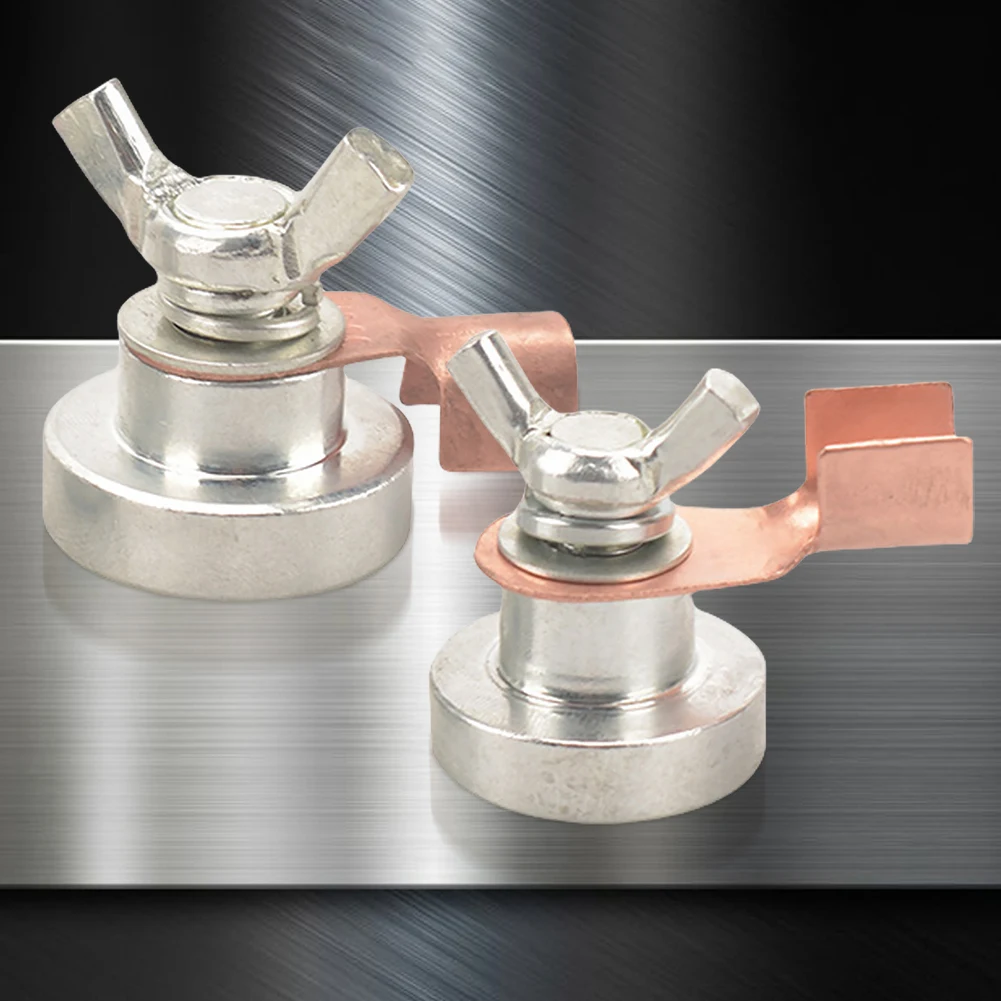 2pcs Welding Support Ground Clamp Tool Welder Welding Strong Magnetic Grounding Tool Magnetic Grounding Device Welding Tool
