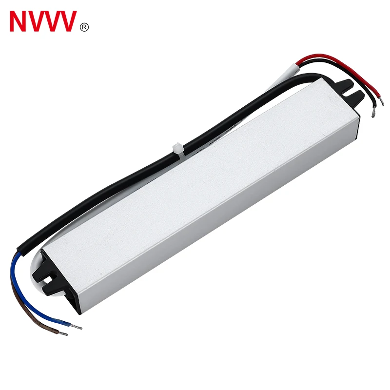 NVVV Waterproof Lighting Transformers 90-250VAC To DC 12V 24V Plastic LED Driver Power Adapter LPV-10W 20W 30W Power Supply IP67