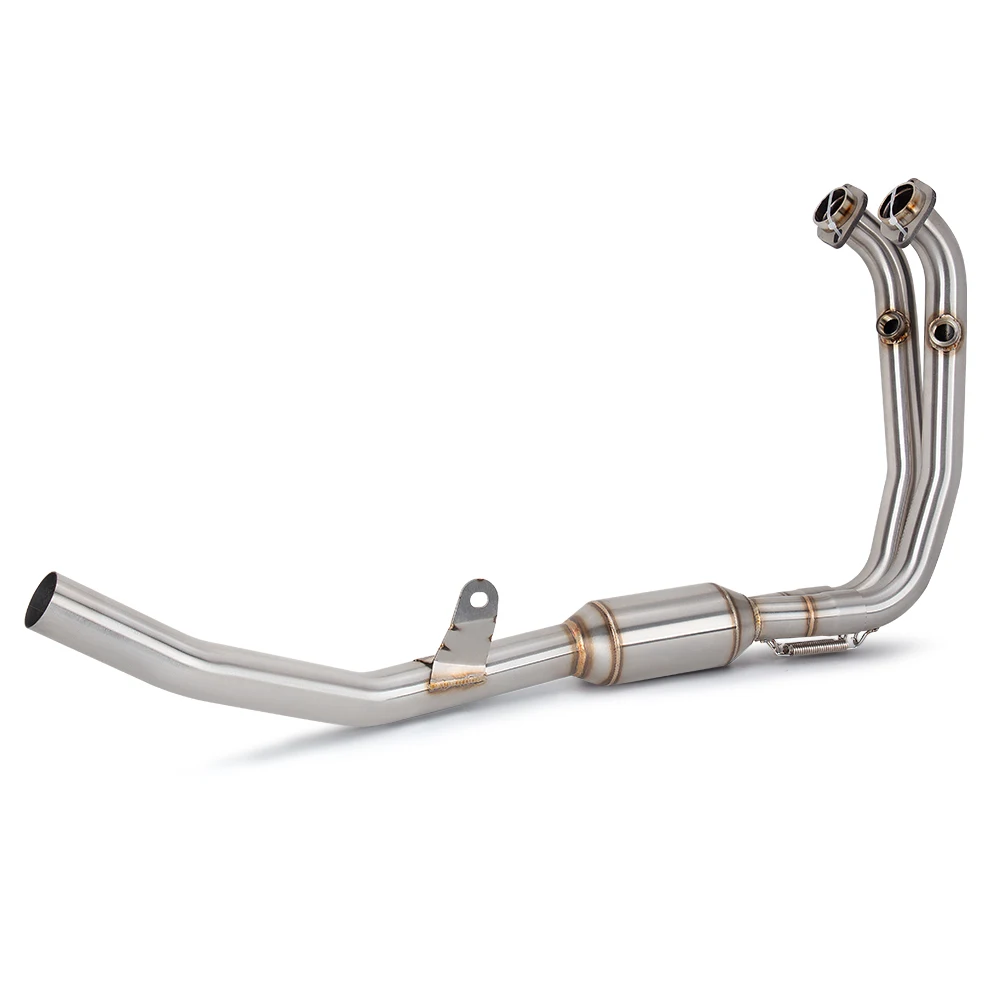 CFMOTO 450MT Motorcycle Exhaust System - close-up view