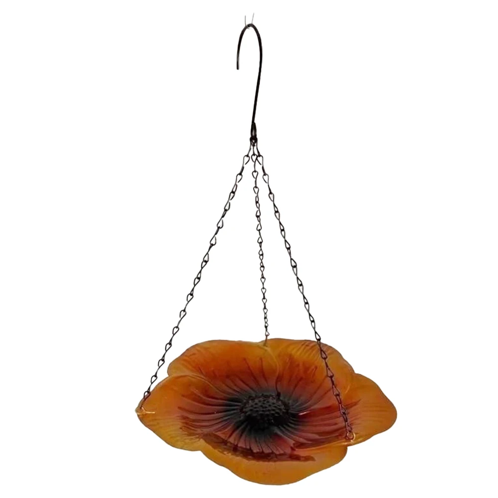 For Bird Lovers Metal Bird Feeder Bird Feeder Nature Setting Hanging Bird Bath For Garden Bird Attract Birds Bird Bathing Area