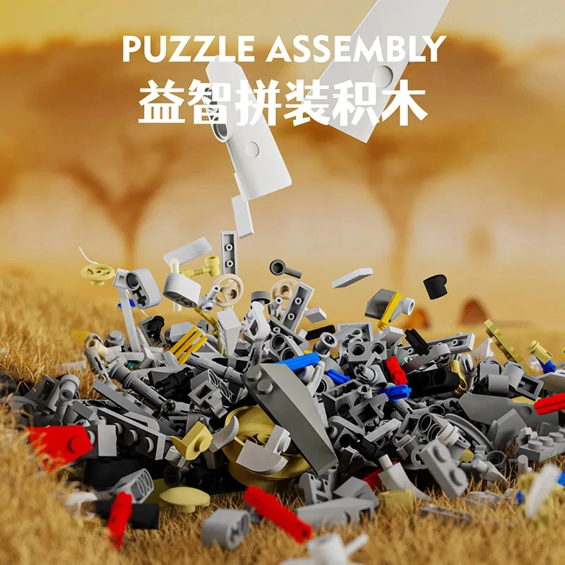 الإبداعية 1168 قطعة الصقور الميكانيكية الحيوان البرية اللبنات مجموعة مع عرض موقف أضواء LED الطوب اللعب هدية للأطفال البالغين