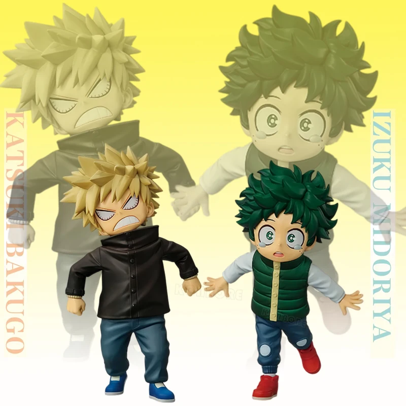 Figura de Anime de My Hero Academia, Midoriya Izuku, Boku no Hero, Bakugo Katsuki/Uraraka Ochaco/Toga Himiko, Figura de Acción, Muñeco de Juguete