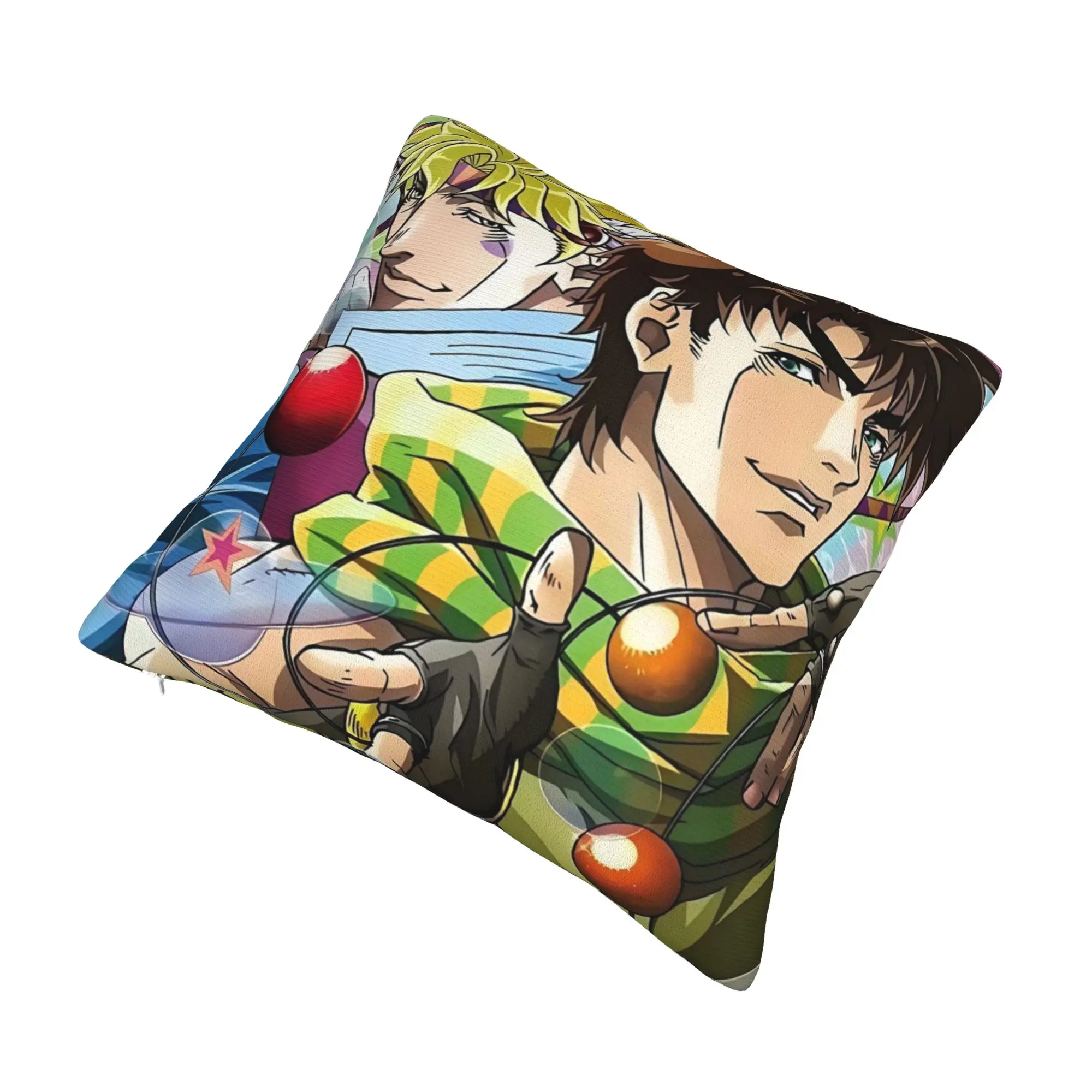 Luxury Joseph Joestar & Caesar Cushion Cover Polyester JoJo's Bizarre Adventure Throw Pillow Case Bedroom Decoration