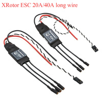 Hobbywing XRotor 20A 40A 2-6S Brushless ESC Long Wire No BEC High Refresh XRotor For RC FPV Airplane UAV Drone