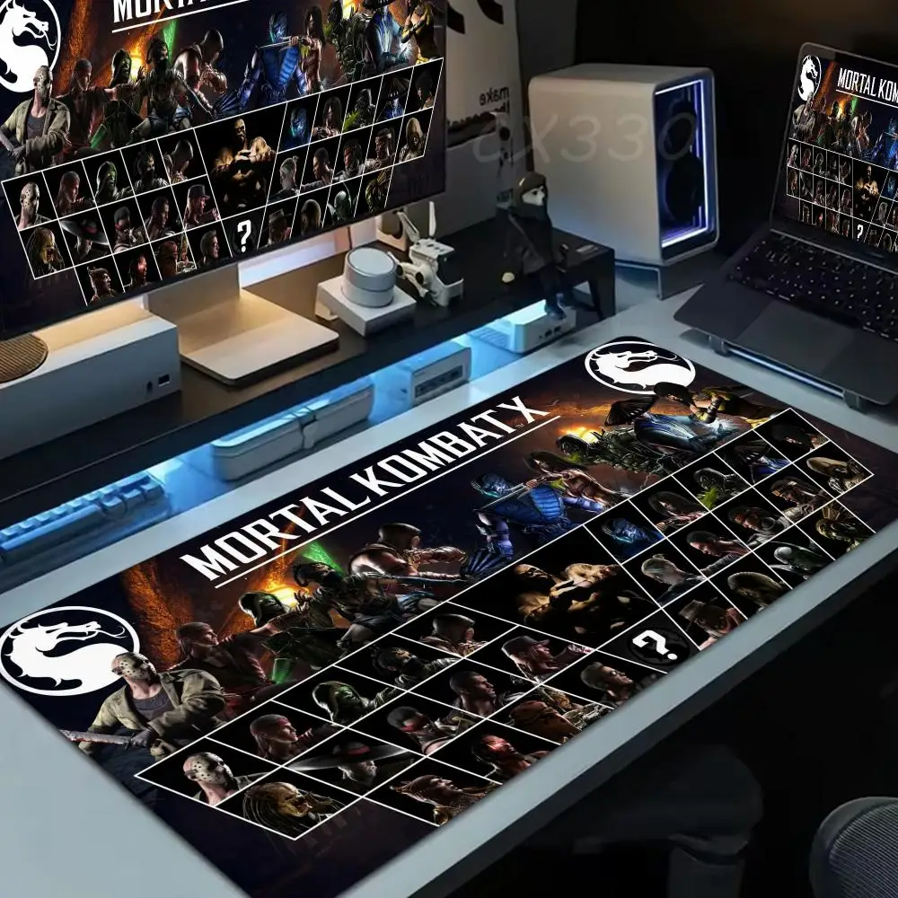 Mortal Kombat Mouse Pad Large Computer Mousepad Office 1000x500mm XXL Pc Gamer Non-slip Rubber Keyboard Deskmat
