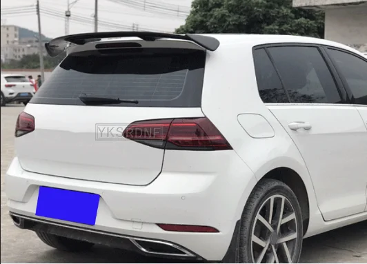 High Quality ABS For 2006-2016 Suzuki Swift Sport Spoiler Carbon Fiber Look Hatchback Roof Rear Wing Body Kit Accessories