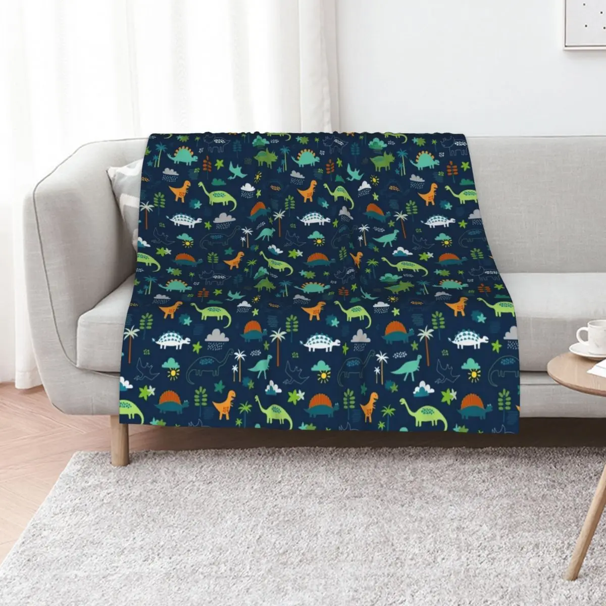 

Dinosaur Land - cute Dino pattern by Cecca Designs Throw Blanket Travel Decorative Sofas for babies Stuffeds Blankets