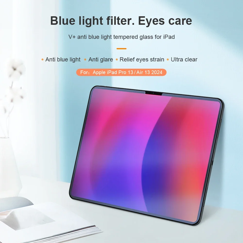 

Nillkin для Apple iPad Pro 13 2024 2025 В + ультратонкая защитная пленка из закаленного стекла с защитой от синего света для iPad Air 13 2024/2025