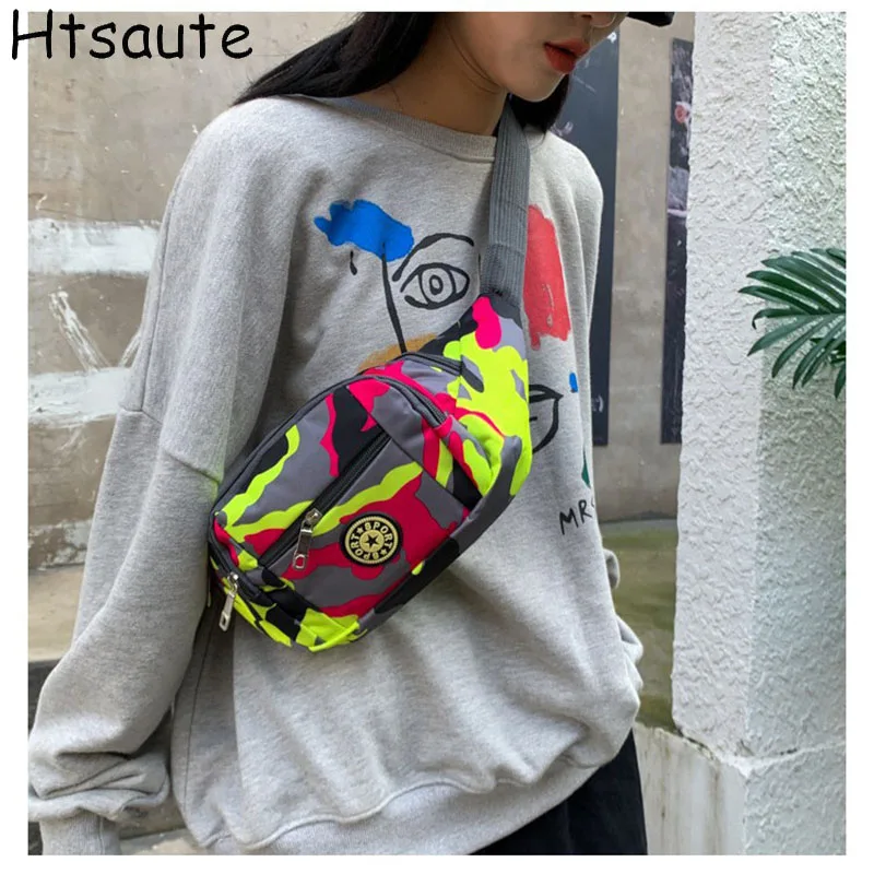

Waist Bag Women Men Waterproof Pocket Fashion Casual Chest Handbag Unisex Sports Travel Purse Plaid Waist Pack Belly Bags Case
