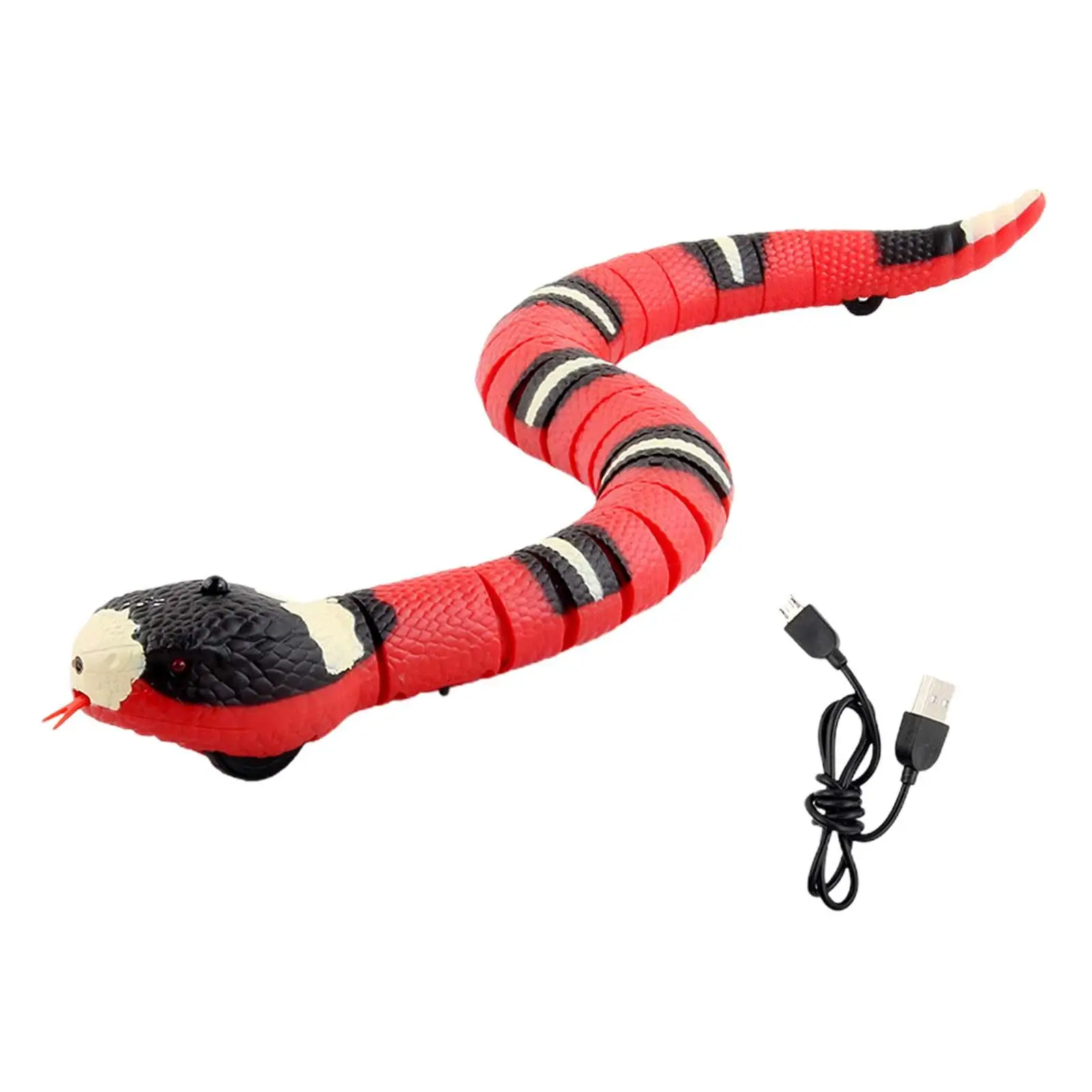 Small Pet Toys Smart Sensing Snake Toy Interactive Toy Gift, Realistic Tricky