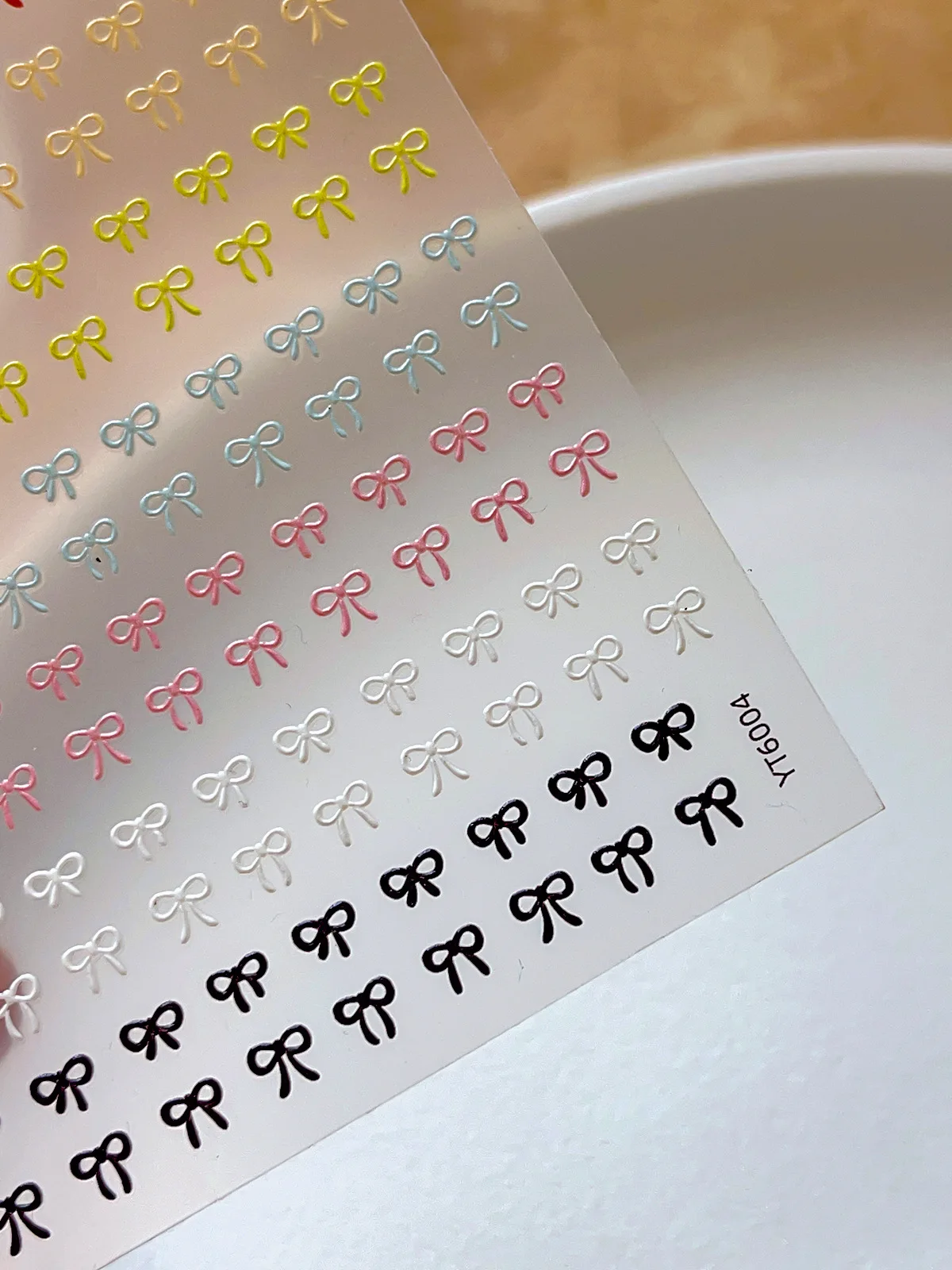 تنقش الملونة القوس مسمار الفن ملصقات بسيطة العصرية ملصقات الزخرفية للأظافر DIY بها بنفسك لاصق الأظافر الديكور Mnaicure صائق