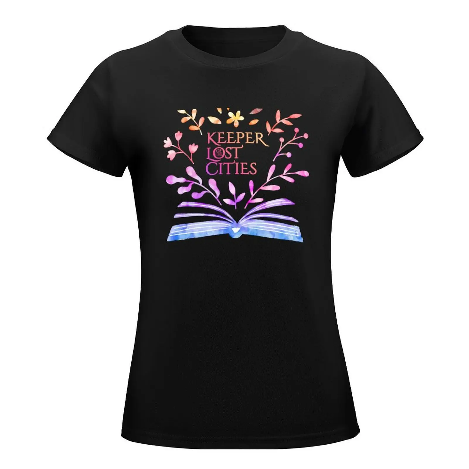 Keeper of the Lost Cities Watercolor Bookish Design T-Shirt cute clothes kawaii clothes plus size tops Women's tee shirt