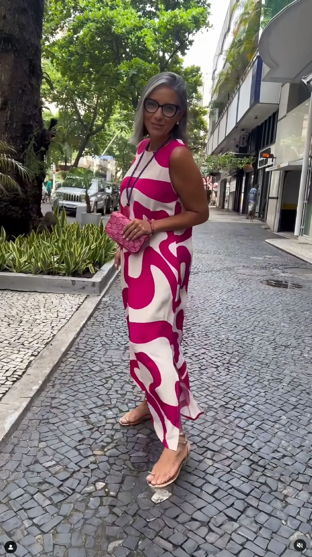 Fashion Vacation Bohemian Geometric Printed Women's Dress 2025 Summer New Casual Round Neck Sleeveless Loose Elegant Red Skirt