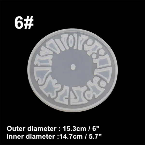 1pc Stille Uhr Bewegung Silikon Form Uhr Für Schmuck Uhr Harz Silikon Form Werkzeug DIY Epoxy Harz Formen DIY Zubehör