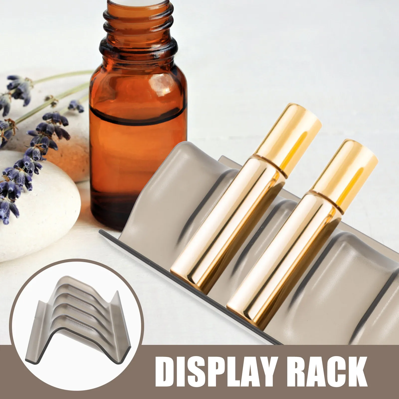 Essential Oil Stand Roller Bottle Organizer Desktop Perfume Display Rack Compact Lightweight Multi-Slot Essential Oil Storage view 6