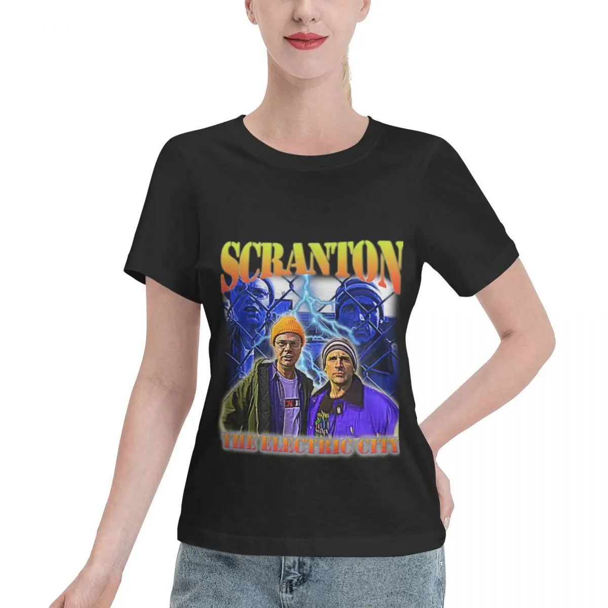 Wardrobe Filler Scranton The Electric City Women's T-shirt Simple Relaxed Cut Tshirt