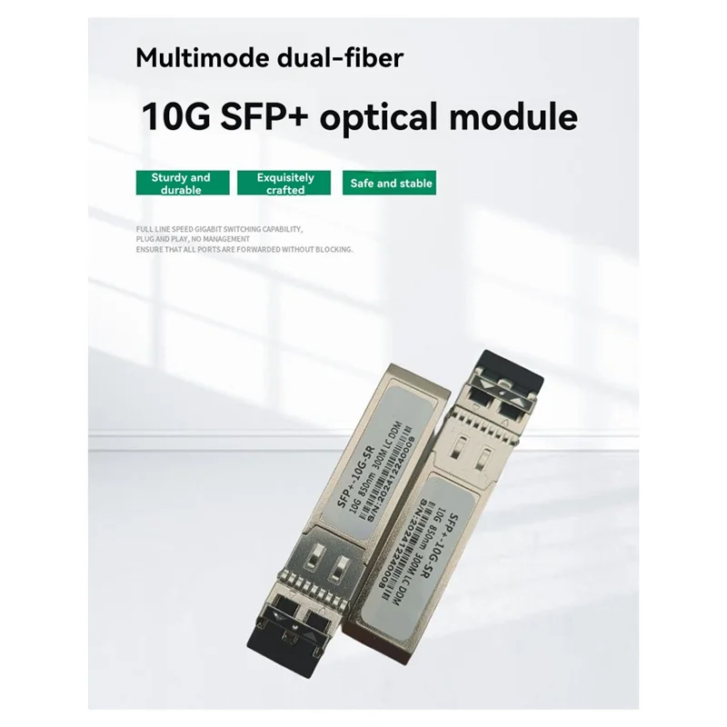B44C SFP-10G-SR 10G SFP + Module LC Duplex multimode 850Nm 300M compatibilité complète pour commutateur /Mikrotik/Huawei