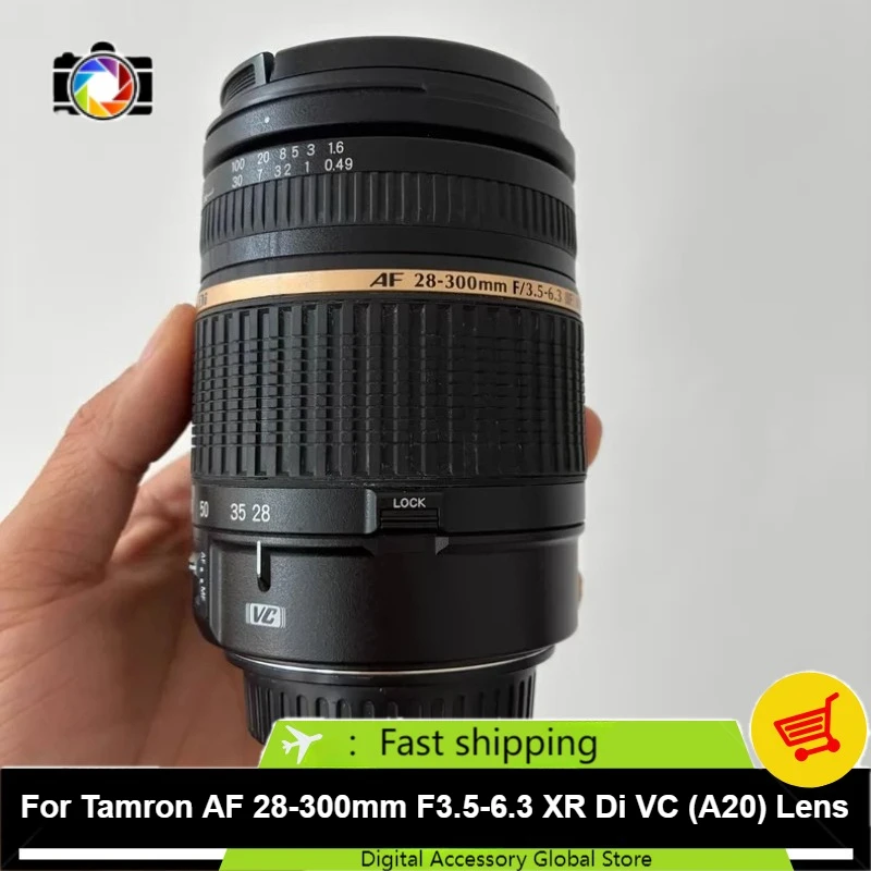 

95% New Genuine For Tamron 28-300mm F3.5-6.3 XR Di VC A20 Full Frame VC Image Stabilization Auto Focus DSLR Lens
