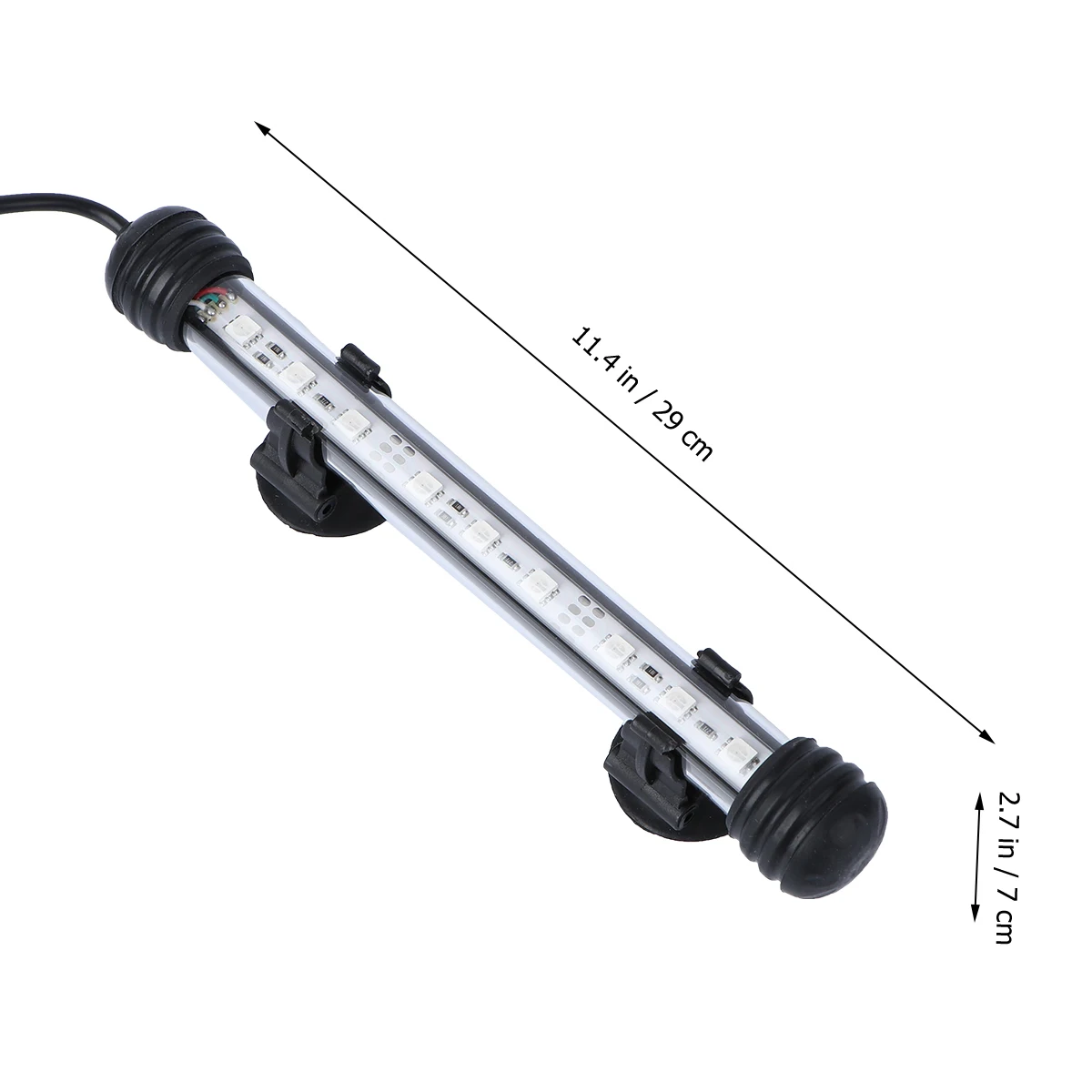 

1 Set Highlight Aquarium Lamp Waterproof LED Lighting Lamp Colorful Dimming Light Fish Tank Lighting Lamp for Fish Tank (29cm
