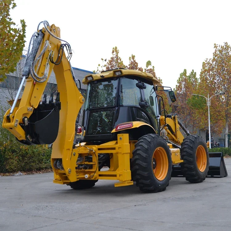 China Factory Epa Engine Wheel Loader Mini Backhoe Excavator Loader 4x4 Backhoe Loader For Sale