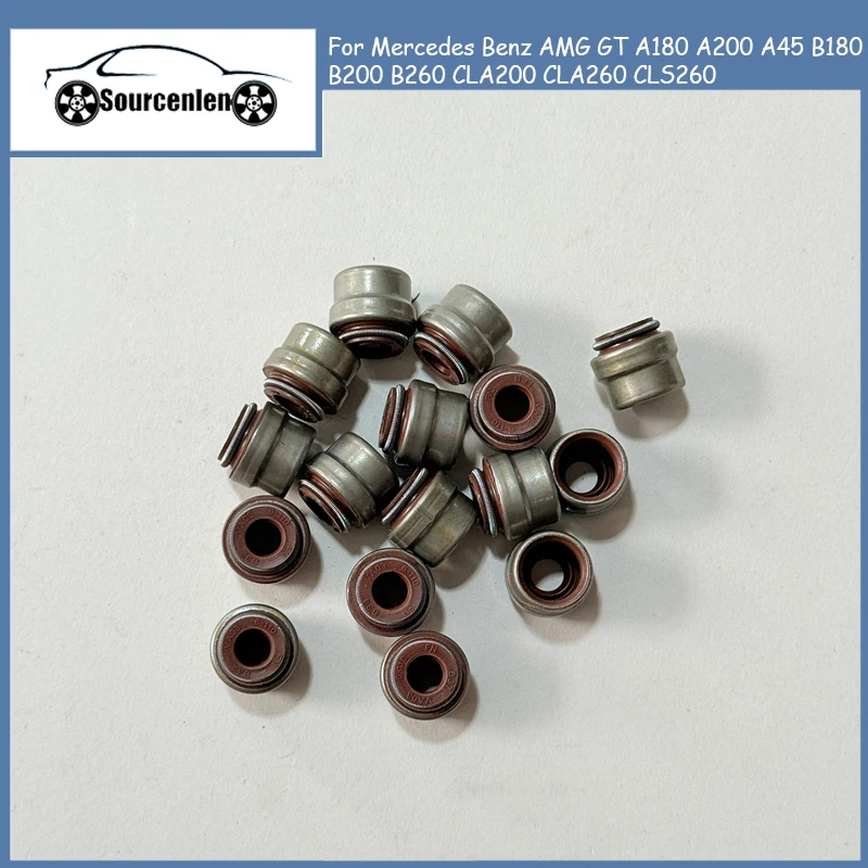 Engine Valve Stem Oil Seal For Mercedes Benz AMG GT A180 A200 A45 B180 B200 B260 CLA200 CLA260 CLS260 A0000530700 0000530700
