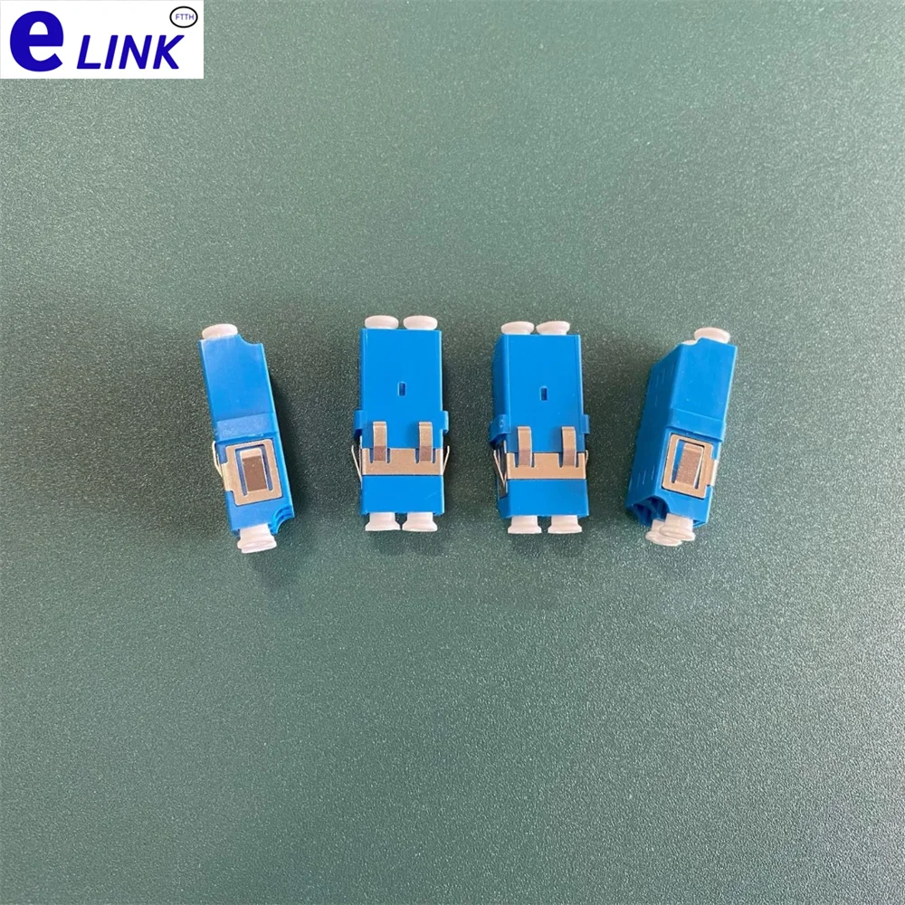 LC fiber adapter duplex with metal card optical fiber coupler flange for MPO dense box 100pcs