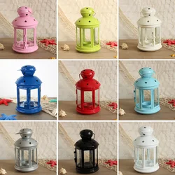 European Style Wrought Iron Wind Lanterns Horse Lanterns Candlestick Classical Wedding Photography Props Home Decoration Gifts