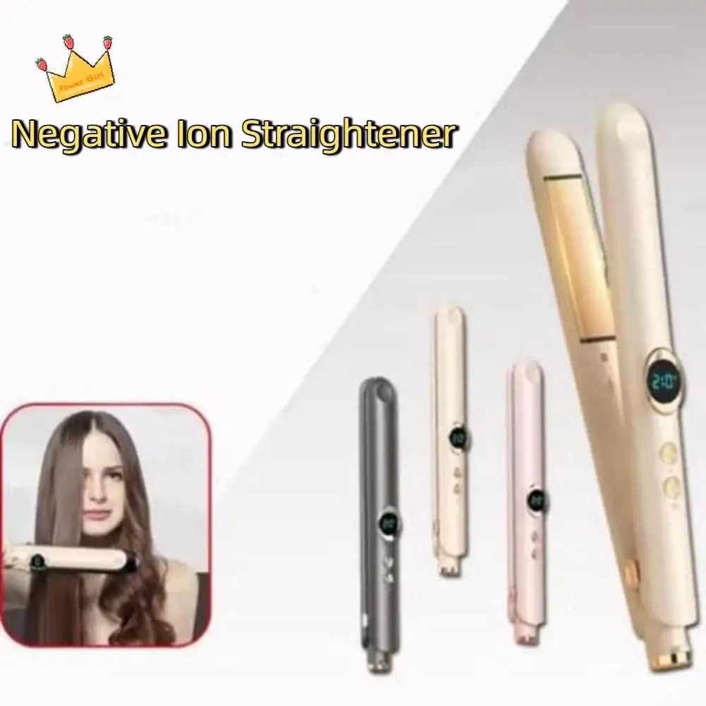 

Ceramic Plates Negative Ion Straightener Quick Heating 12 Level Temperature Control Straightening Board Clamp Dual Use