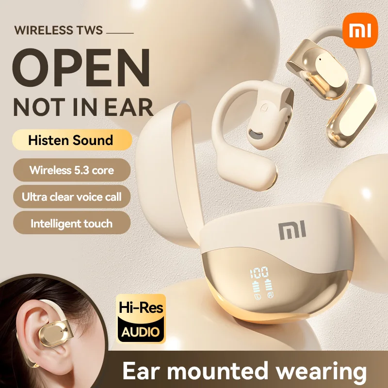 

XIAOMI M62 Wireless Earbuds Earclip Bluetooth5.3 Noise Cancelling Headphones Hifi Sound Sports Headset HD Voice Call With Mic