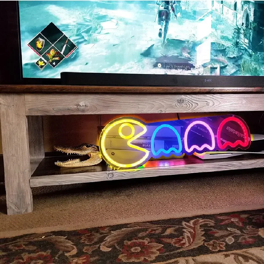 Gaming Neon Sign for Game Room Decor, Man Cave, Kids Room - Gaming Wall Decor - Gamer Gifts for Boys, Kids