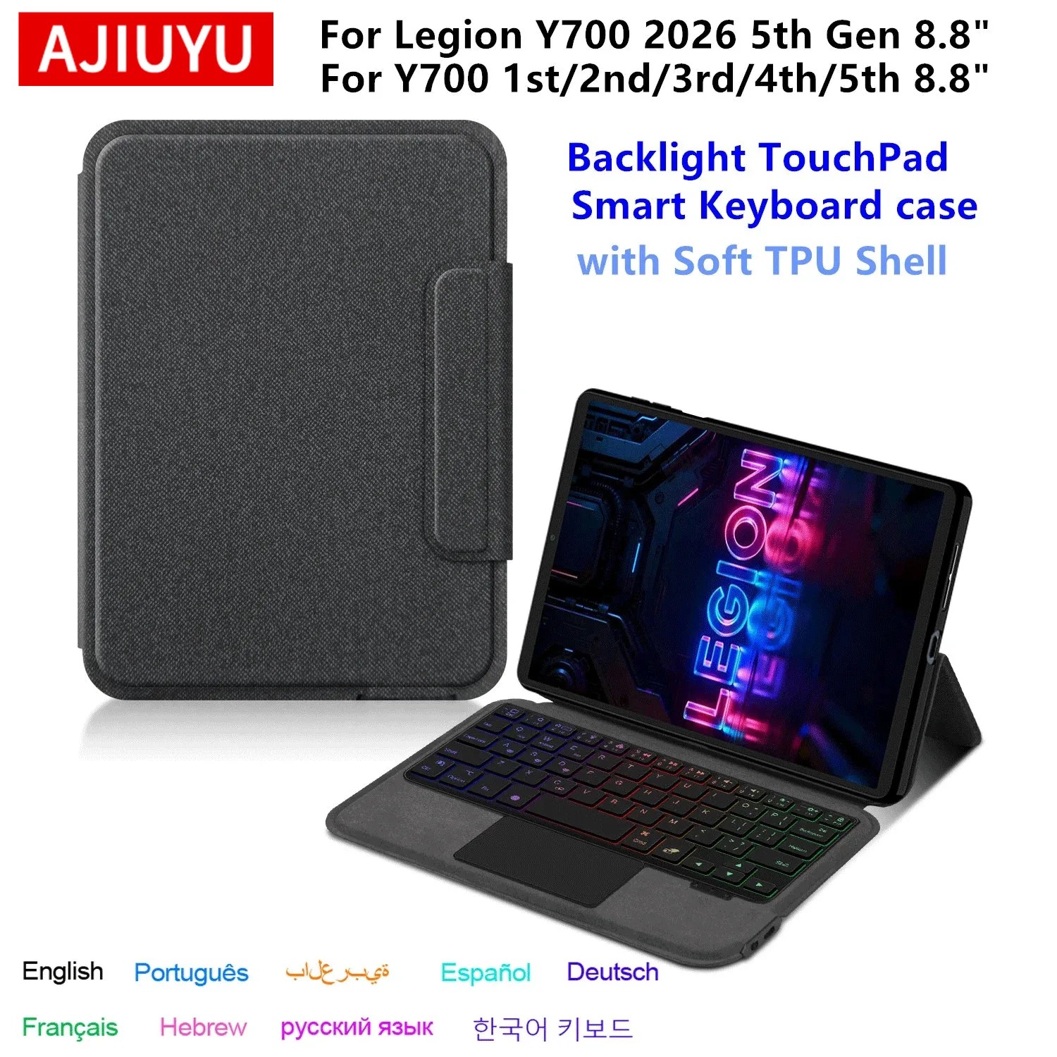 

Magic Keyboard for Lenovo LEGION Y700 2026 TB323FU 8.8" Case Funda For Legion Y700 Gen 5 4 3 2 1 8.8'' Gaming Tablet Cover Folio