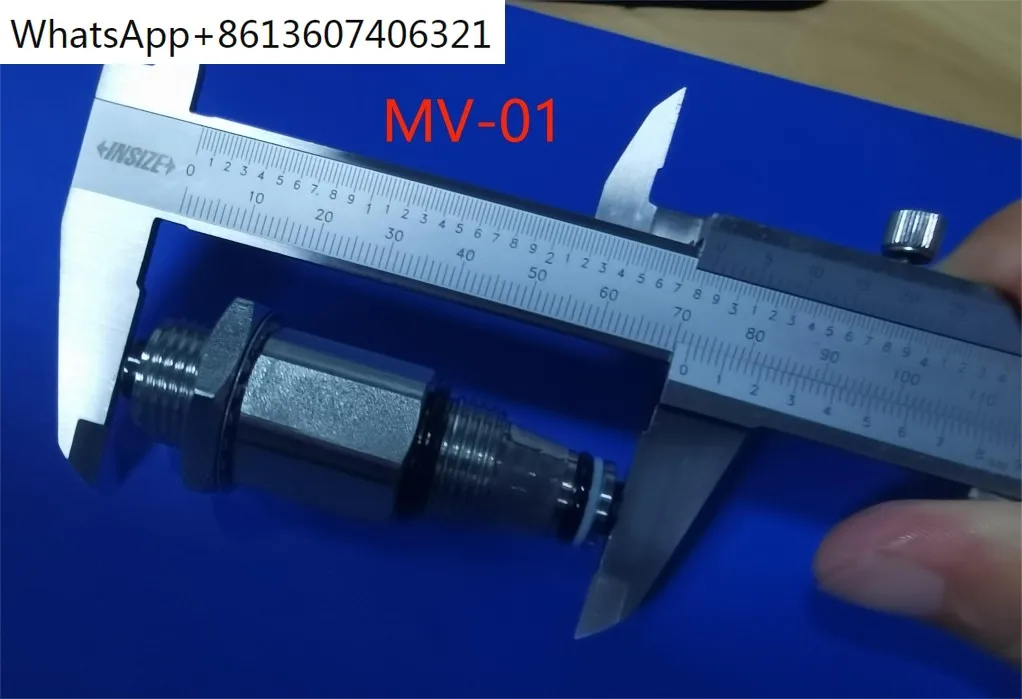 Imagem -02 - Manual Forklift Pressure Relief Valve Mv03 Válvula de Inserção Rosca Hidráulica Mv-01 Mv-02 Lift