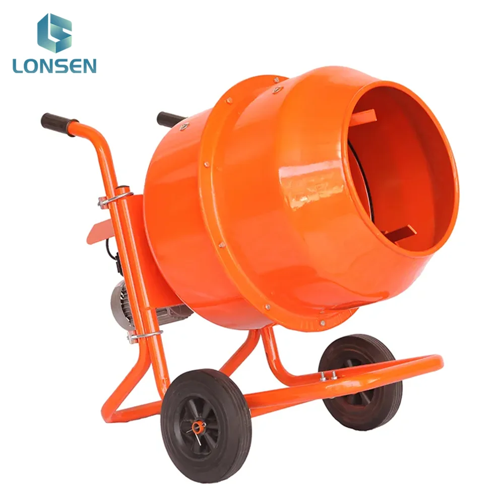 120L 240L 350L 400L 500L Hand Push Type Mini Electric Movable Concrete Cement Mixer