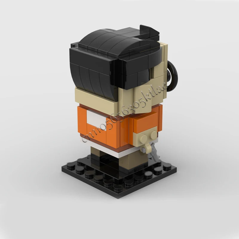 115ピース MOC カスタマイズ ディスコエリシウム キツラギ ブリックヘッドモデルセット クリエイティブブリック組み立て玩具 子供向けギフト コレクションディスプレイ