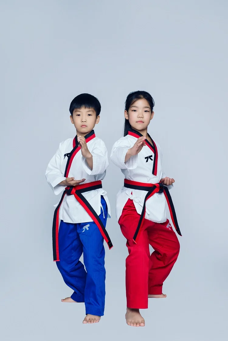 Firmway Beginner Taekwondo Sportswear Children\'s Performance Training Adult Karate Judo Dobok Clothing Coach TKD Uniform