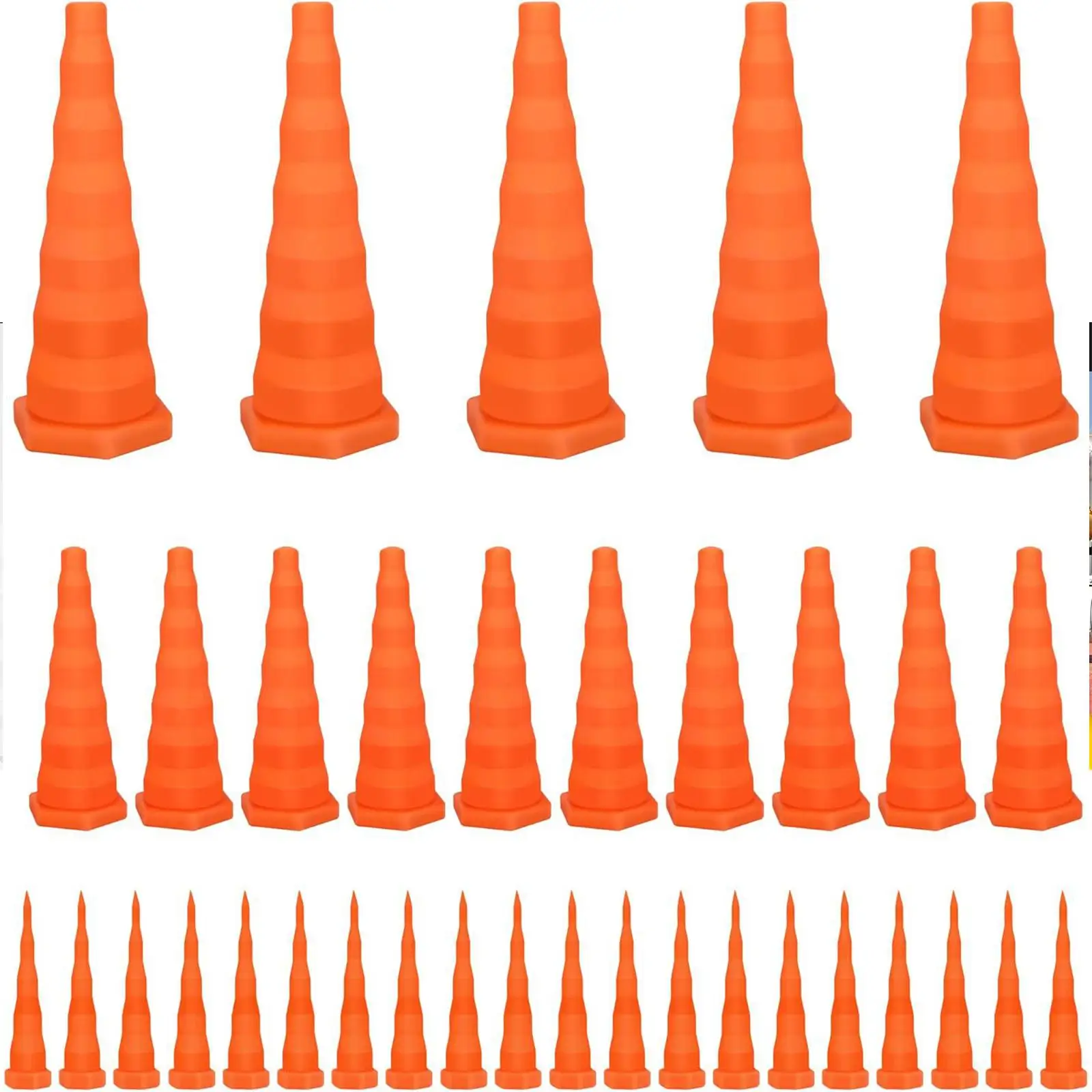 11 Pieces Hydraulic Oil Service Plugs Kit Large Medium Small Size Accessory Orange Quick Installation Versatile Tapered