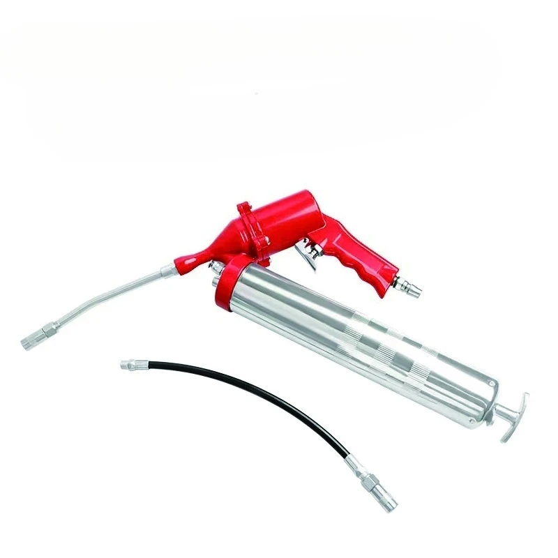 Portable Pneumatic Grease Gun, 400CC 500CC Air Operated Lubrication Tool For Car, Excavator & Machinery Maintenance