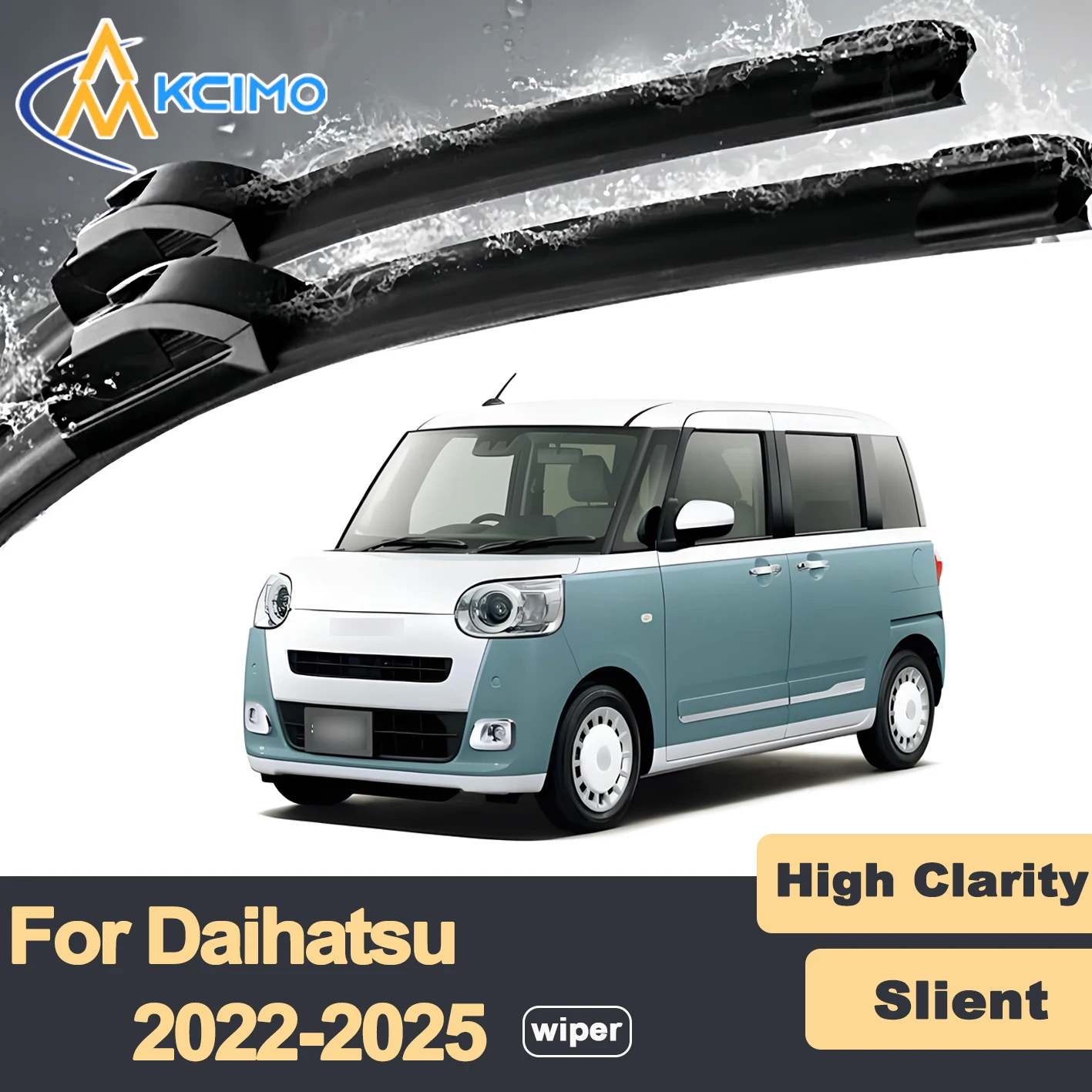 

Premium Rubber Durable Silent Windshield Wiper Blades 2pcs for Daihatsu Move Canbus LA850 2022-2025 Front Wiper Blades Set