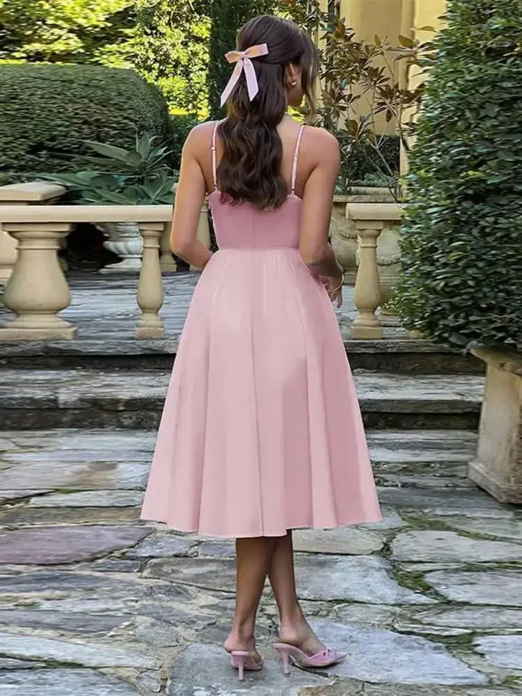 Elegant Midi Long W…