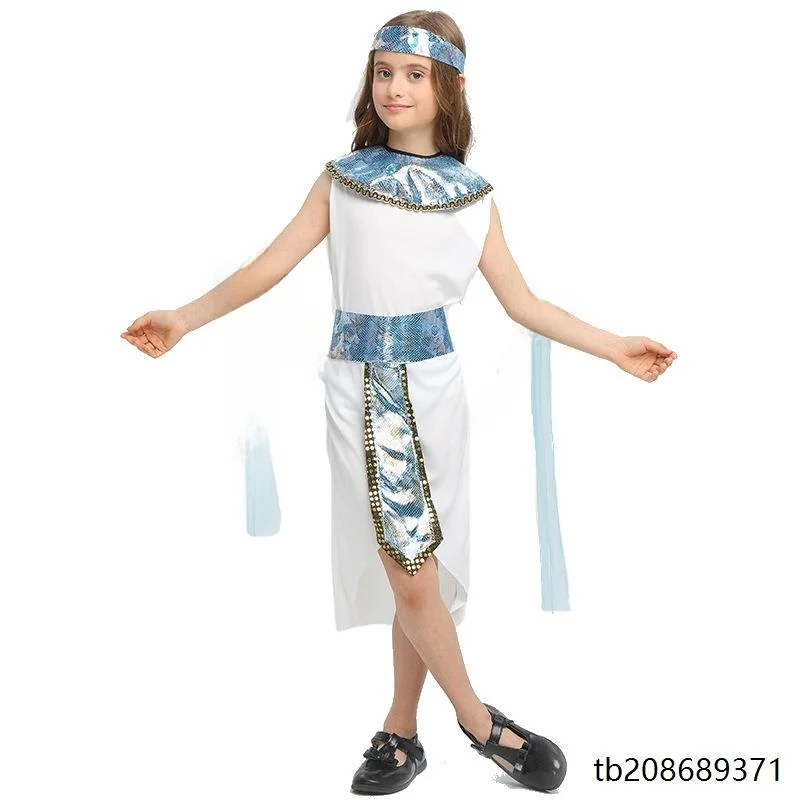 زي ملكي للأطفال لأداء المسرح، زي فرعوني للعروض، ملابس الهالوين، فستان الملكة والملك، زي وطني للمسرح #2