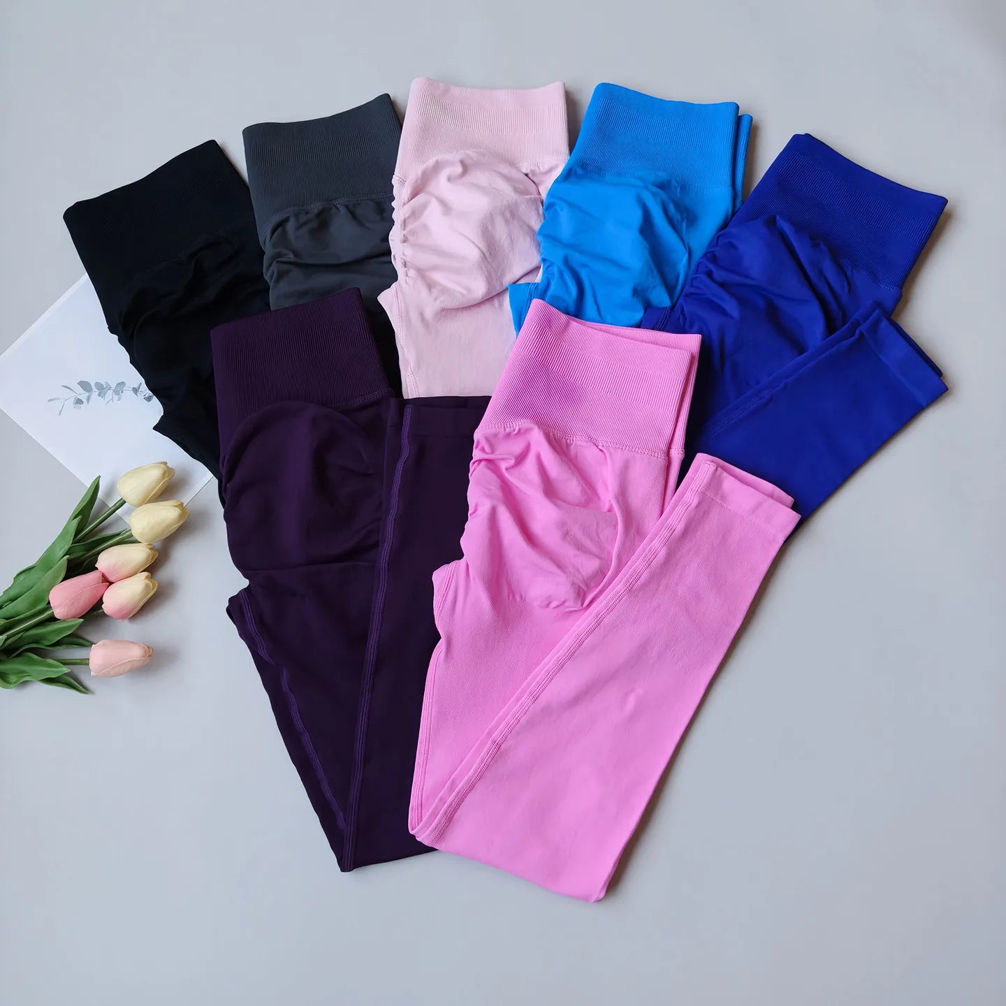 Leggings de Yoga taille haute sans couture pour femmes, collants de Sport Push-Up, pantalons de cour